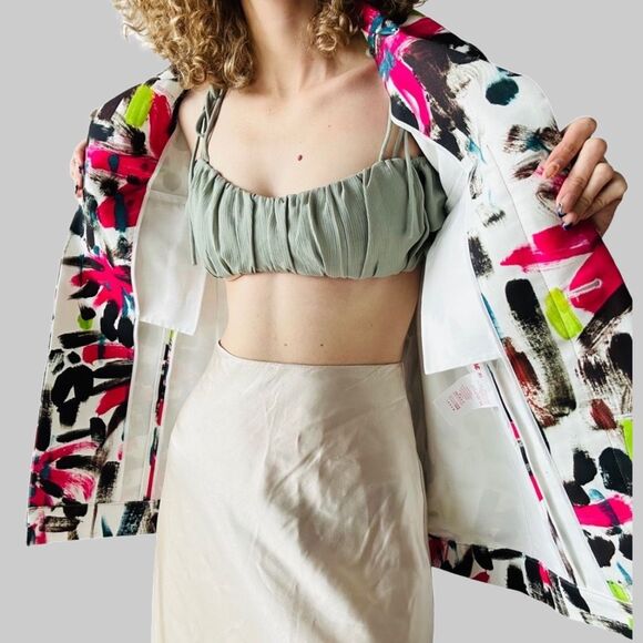 Marni Paintbrush Print Jacket – IT 38 – SS20 Runway – NWT $1950 Designer - Picture 9 of 16